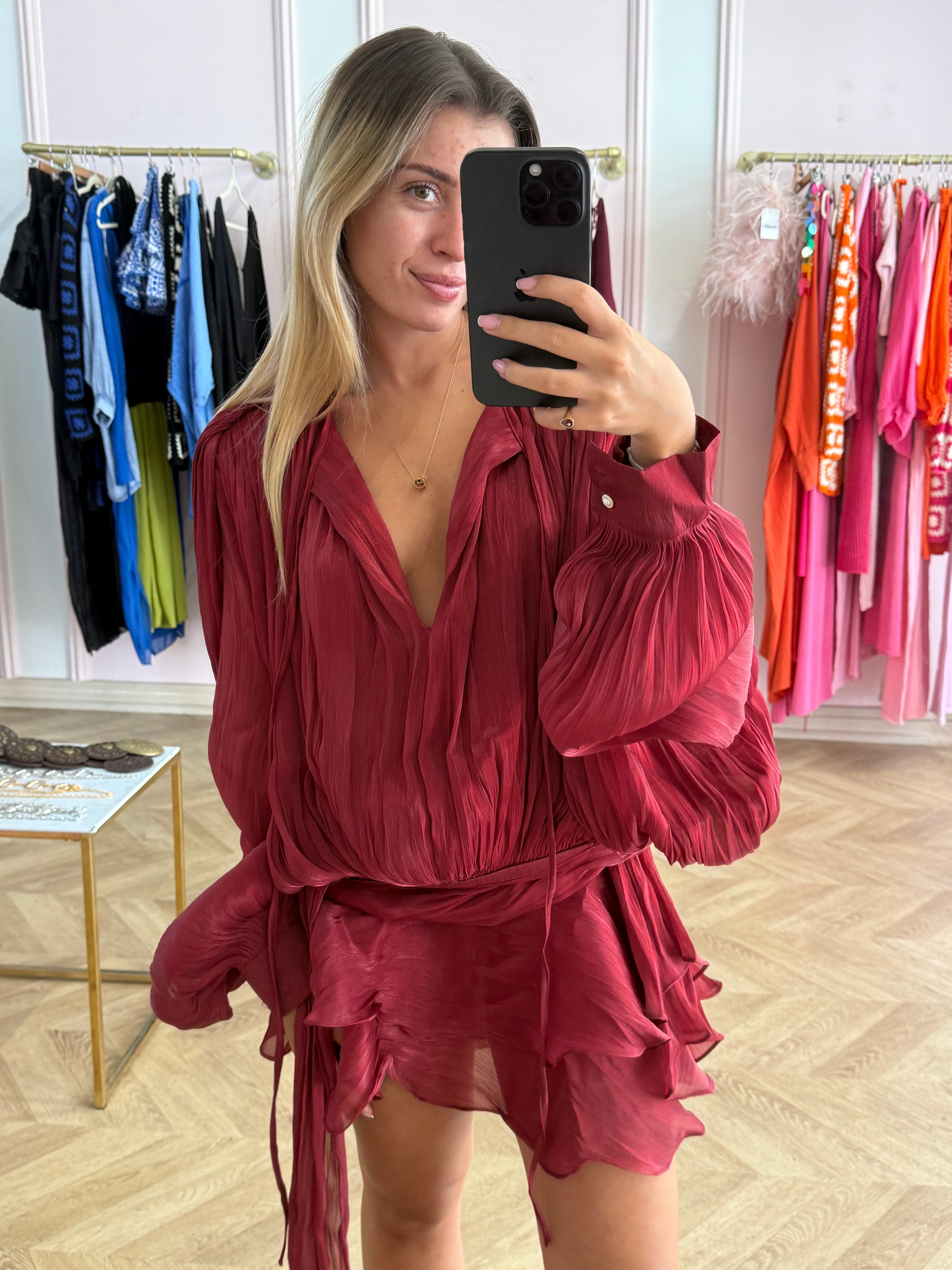 Amélia | Robe Élégante en Tissu Doux et Fluide