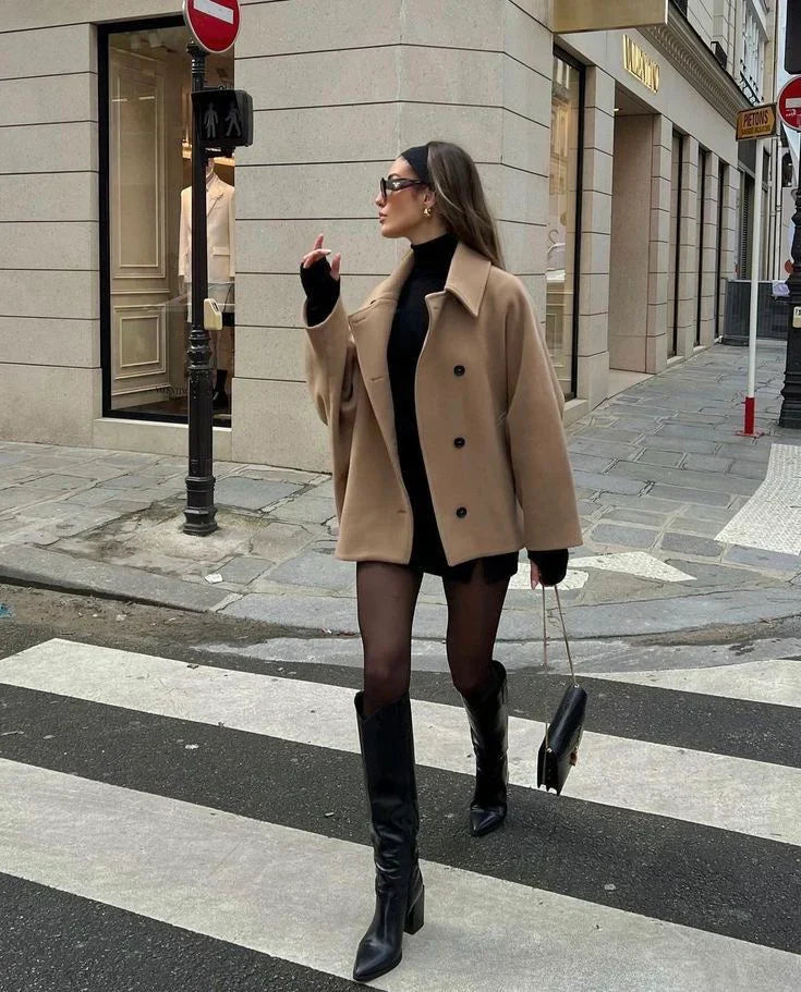 Céline | Manteau long en laine élégante