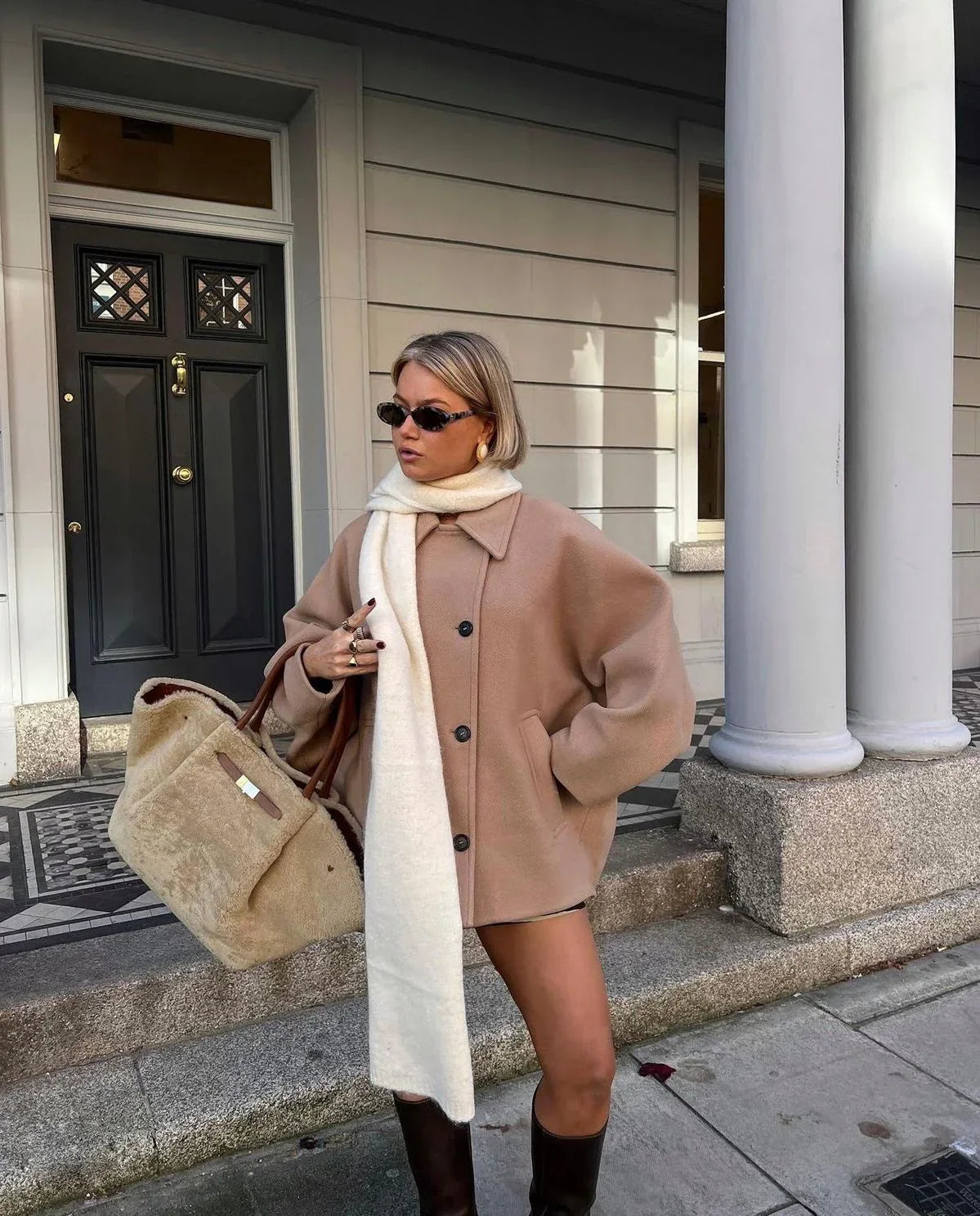 Céline | Manteau long en laine élégante