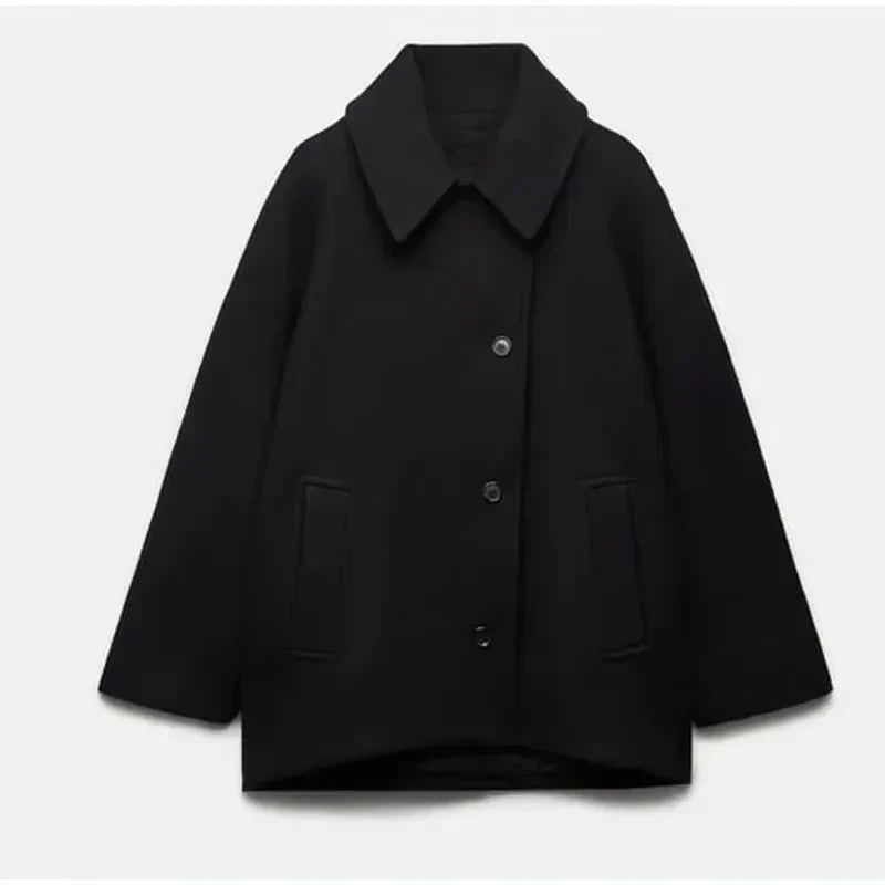 Céline | Manteau long en laine élégante