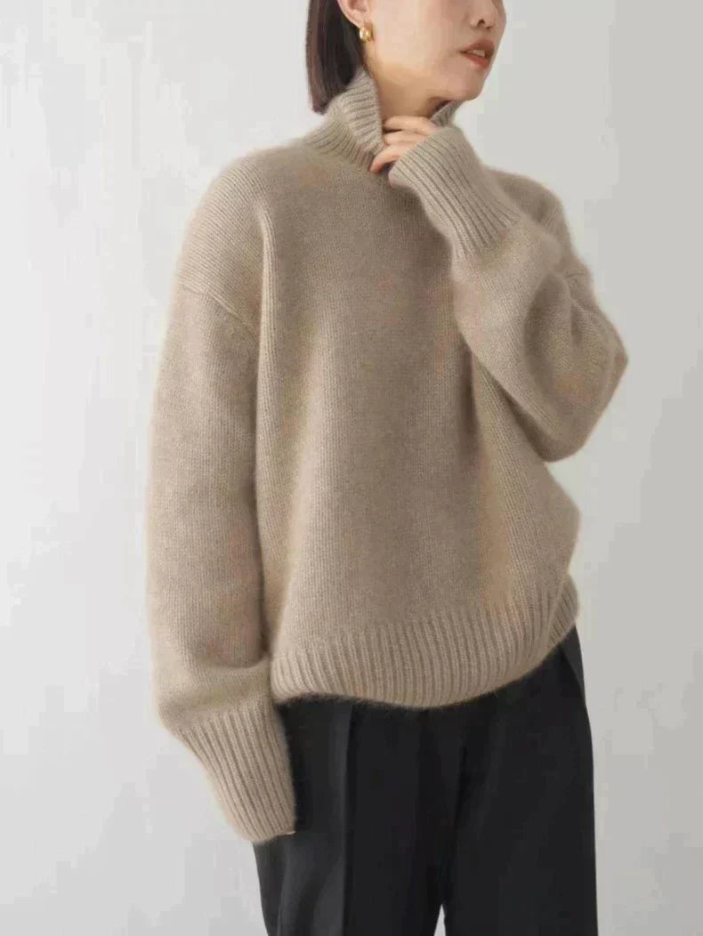 Valentine | Pull Col Montant en Cachemire