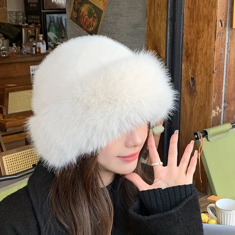 Élise | Chapeau d’Hiver Douillet en Fausse Fourrure