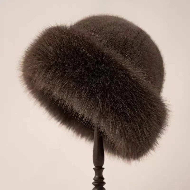 Élise | Chapeau d’Hiver Douillet en Fausse Fourrure