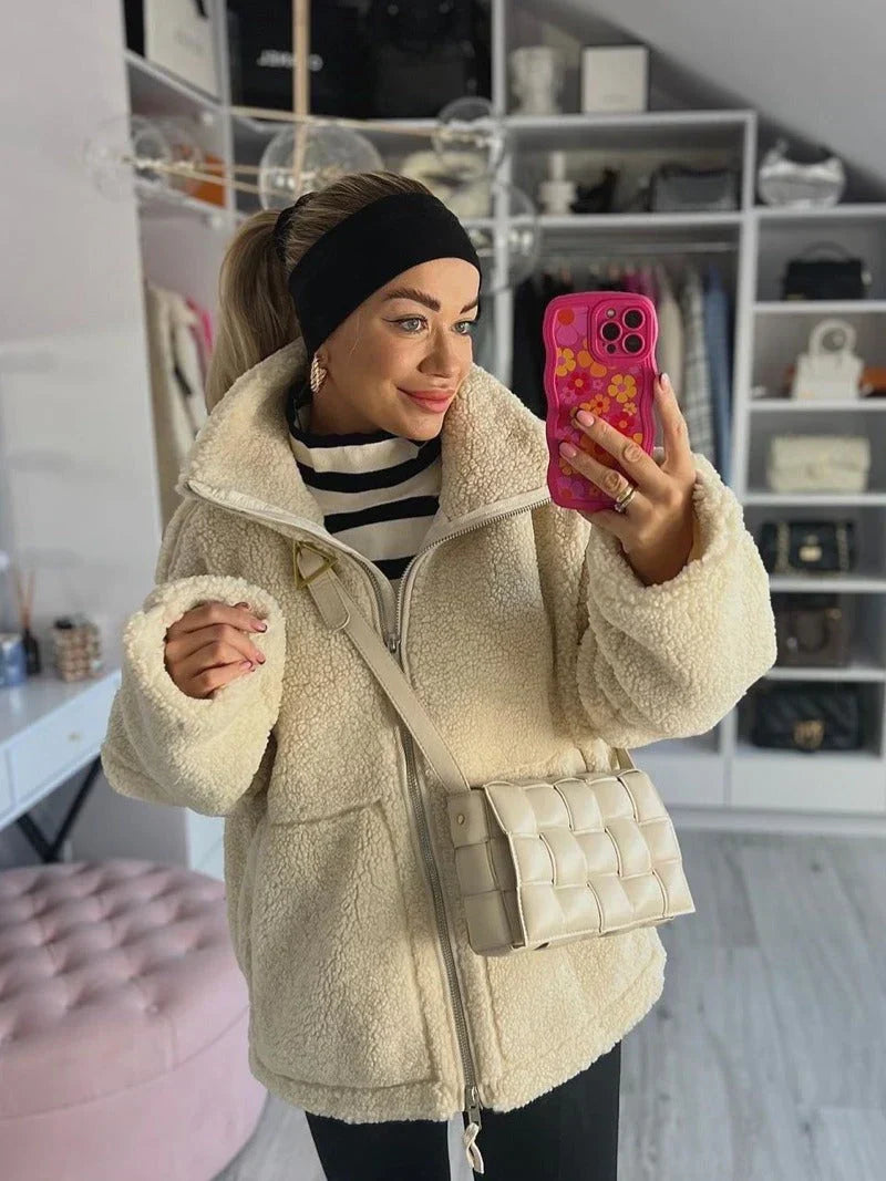 Manon | Manteau Teddy Doux et Oversize