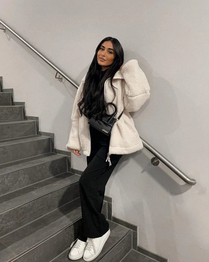 Manon | Manteau Teddy Doux et Oversize