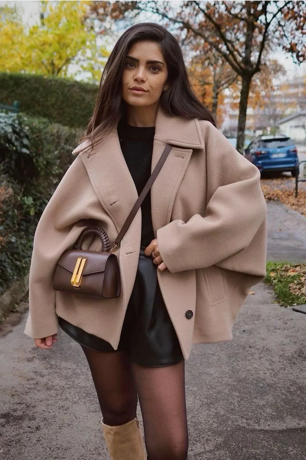 Céline | Manteau long en laine élégante